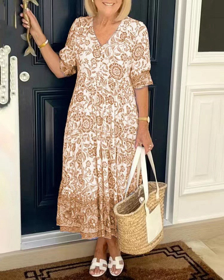 Candice | Graceful V-Neck Floral