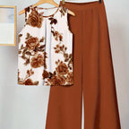 Jasmine | Vintage Brown Floral Set
