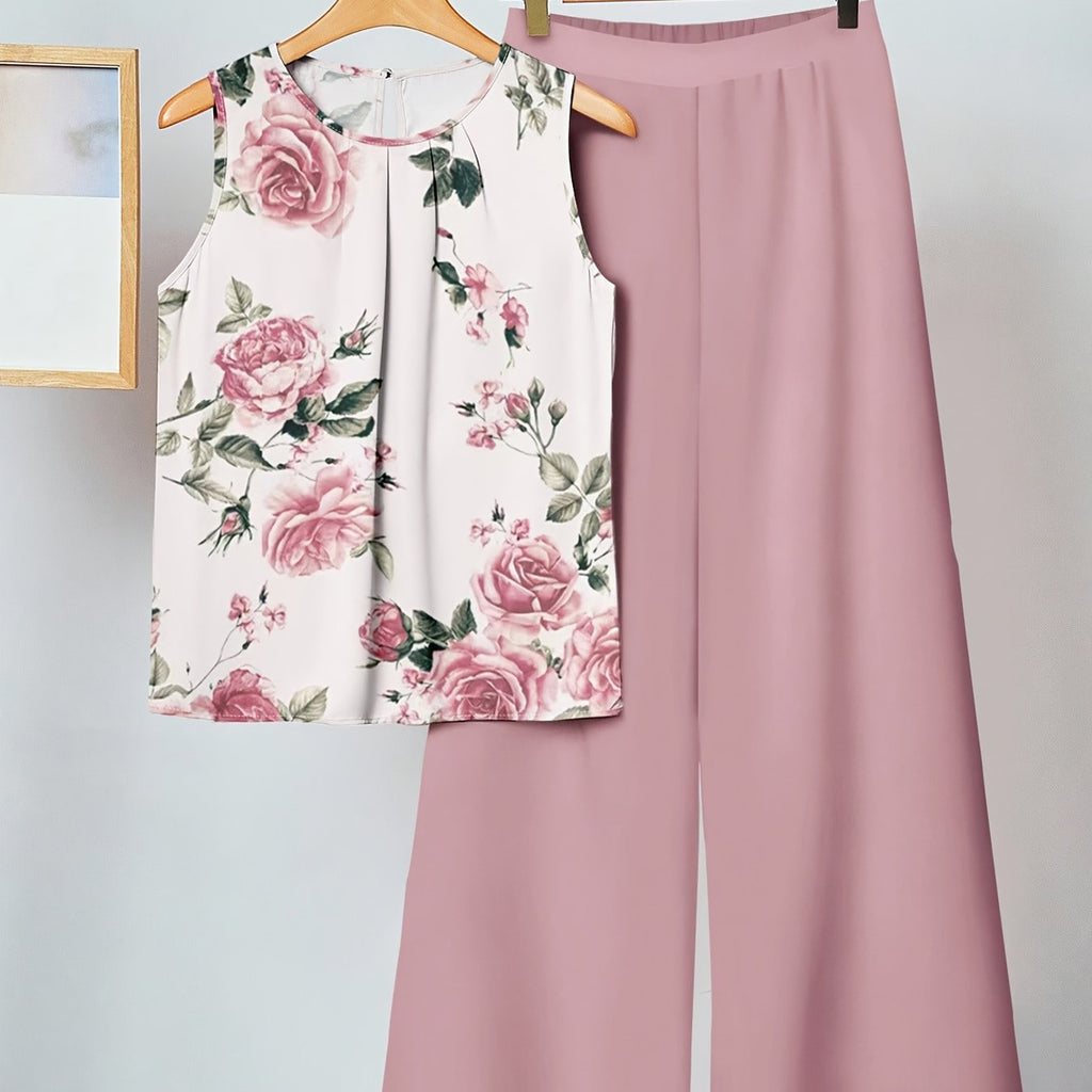 Kristen | Floral Print Two-Piece Set