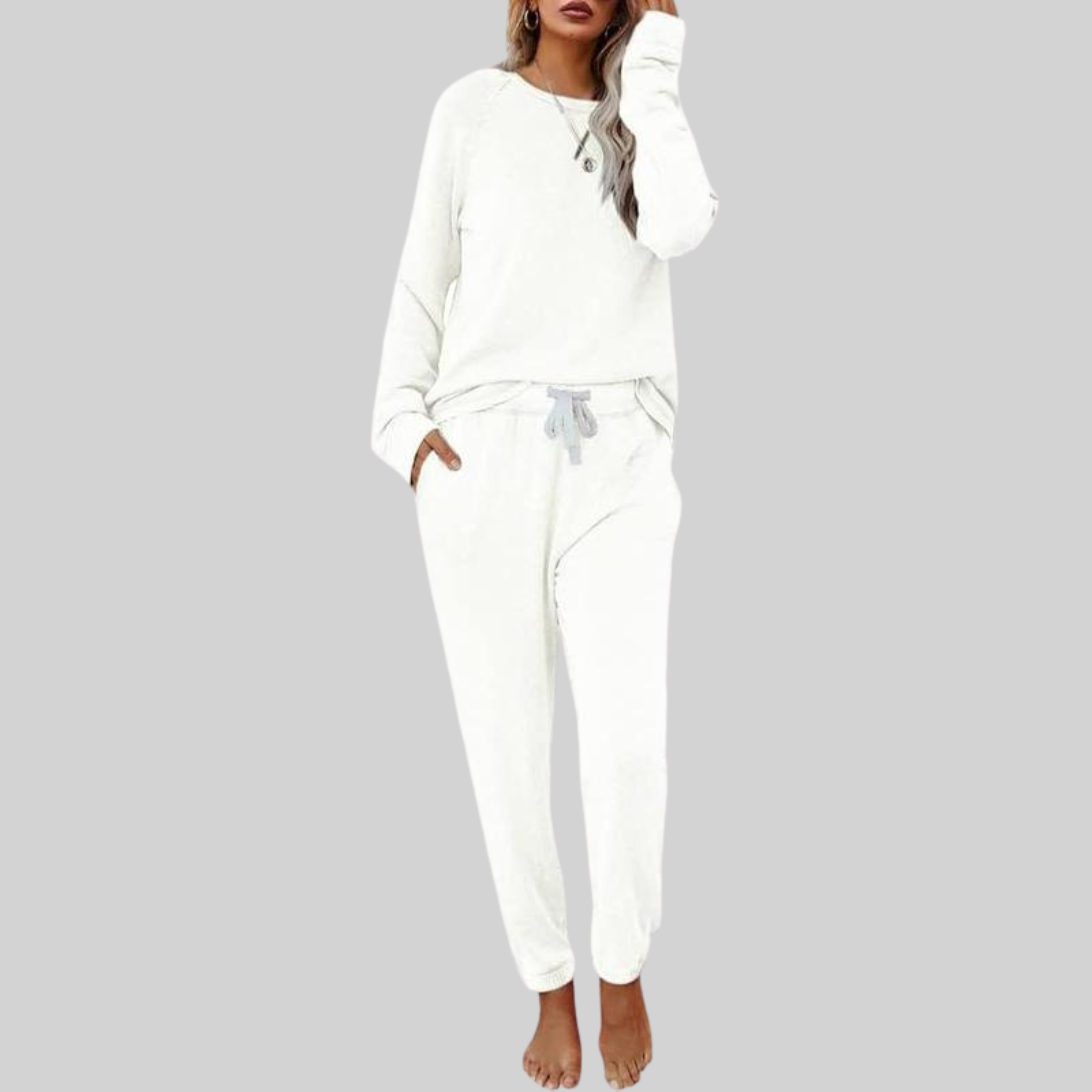 Jocelyn™ - Casual Long Sleeve and Sweatpants Set