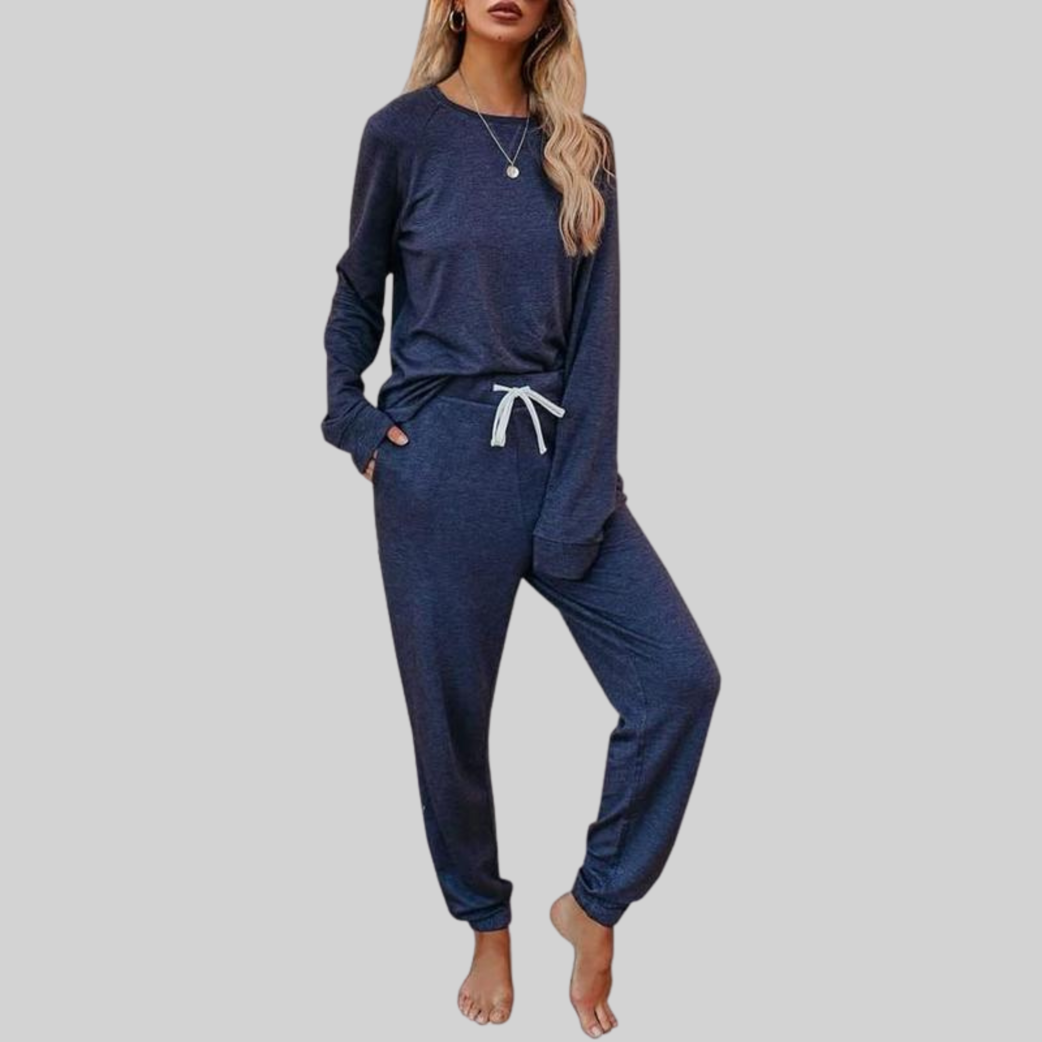 Jocelyn™ - Casual Long Sleeve and Sweatpants Set