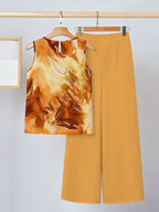 Jessica | Warm Print Two Piece Set