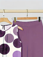 Courtney | Purple Polka Dot Set