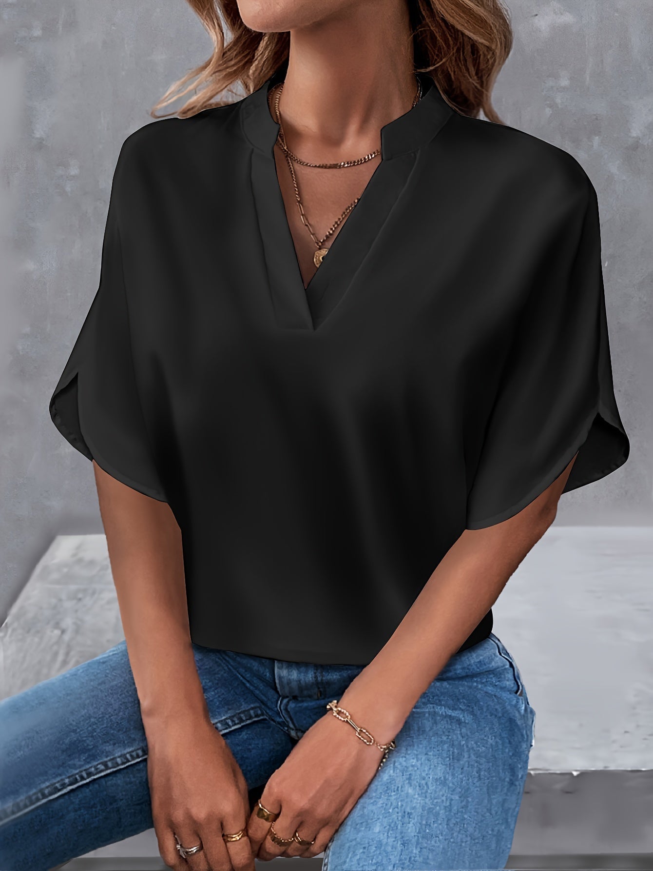 Scarlett | Elegant V-Neck Blouse