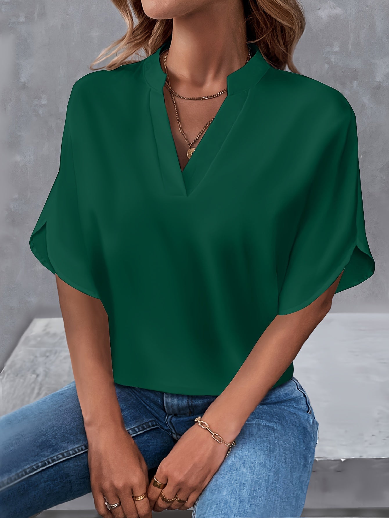Scarlett | Elegant V-Neck Blouse