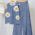 Kaitlyn | Daisy Flower Two-Piece Set