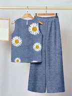 Kaitlyn | Daisy Flower Two-Piece Set