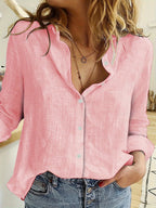 Brielle | Elegant Relaxed Button Blouse