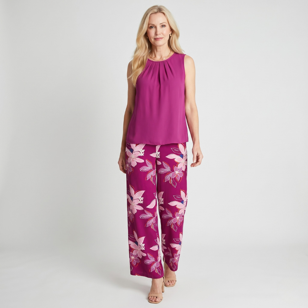 Kayla | Floral Retro Two-Piece Set
